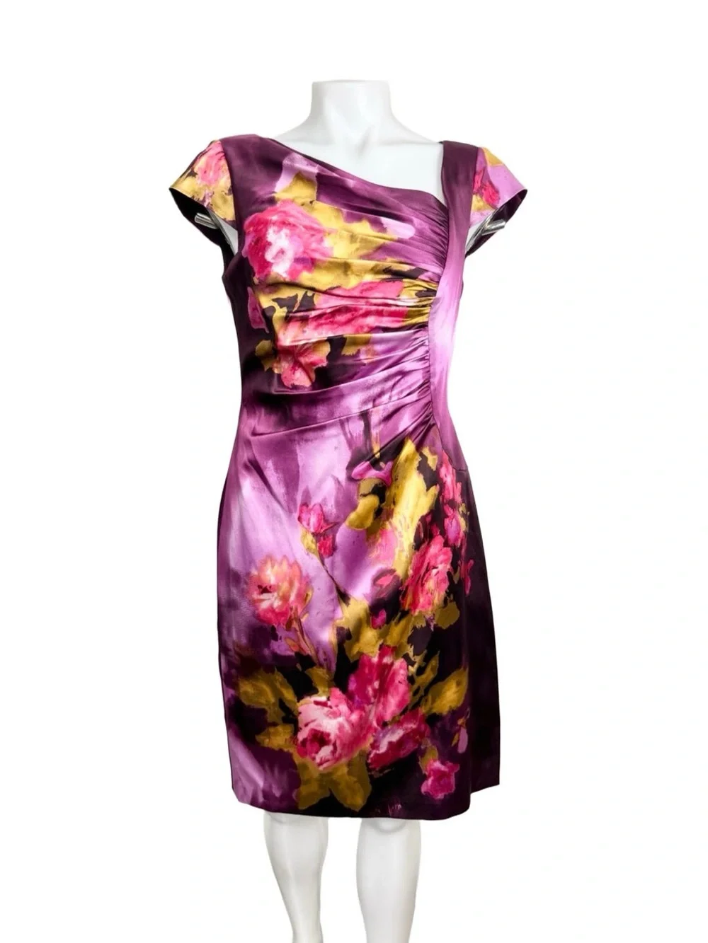 Kay Unger Satin Dress